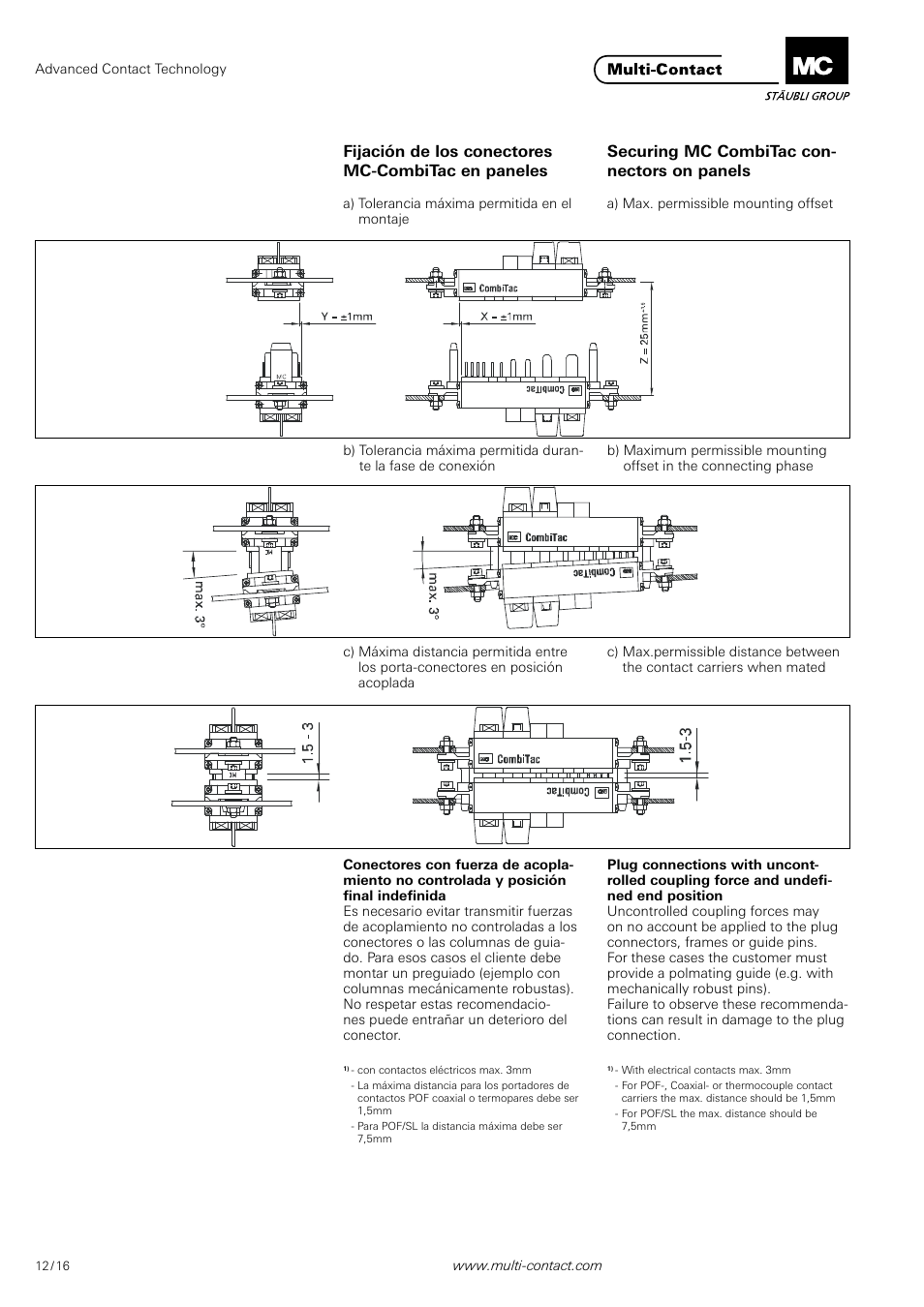 Multi-Contact MA213 User Manual | Page 12 / 16