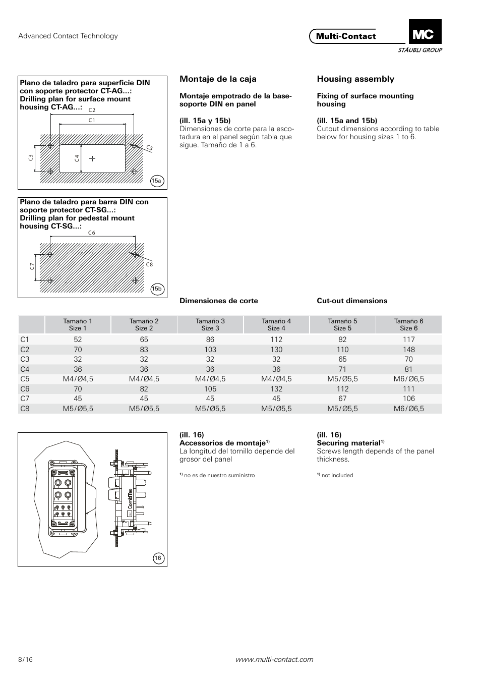 Multi-Contact MA213 User Manual | Page 8 / 16