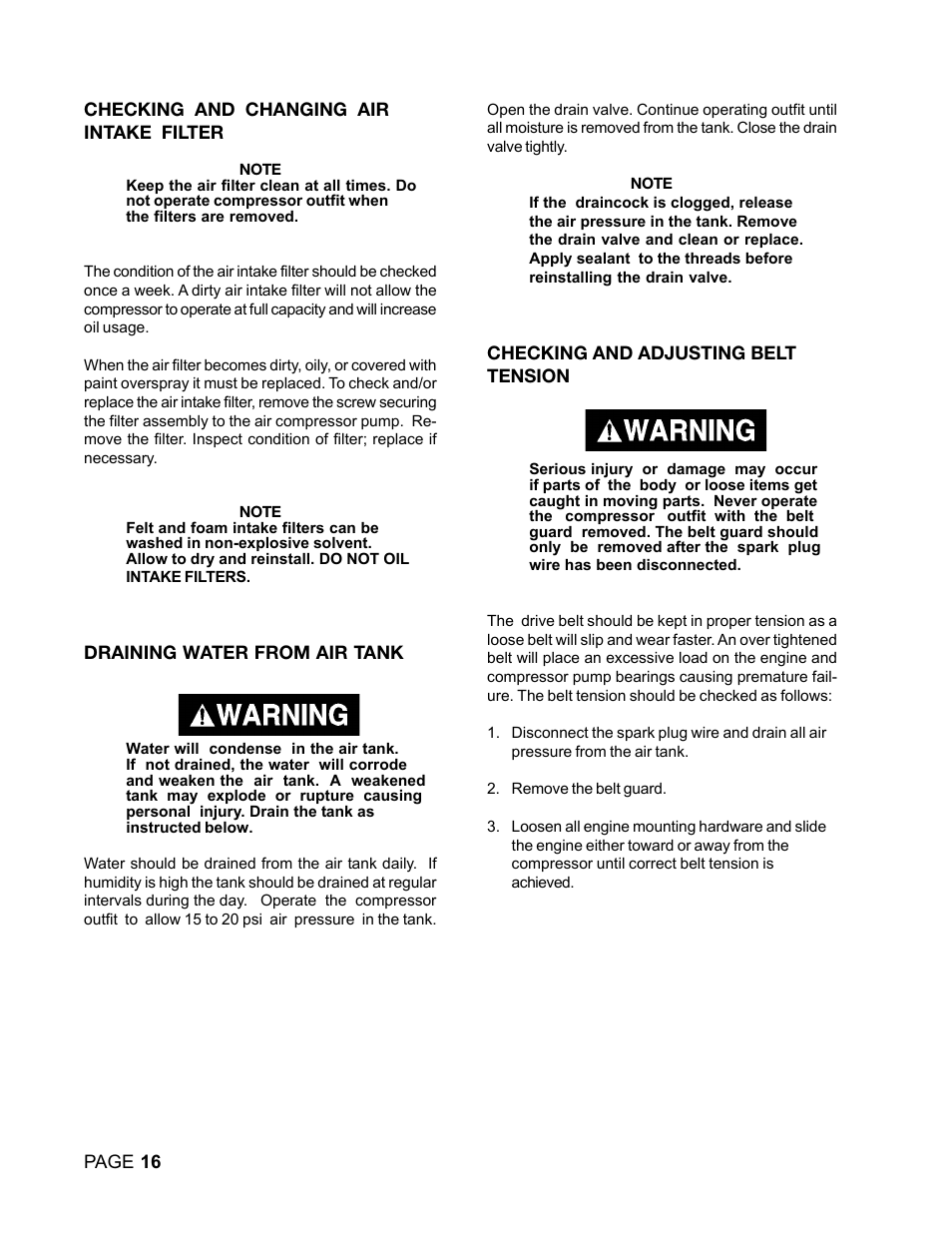 DeVilbiss DACE-7161-2 User Manual | Page 16 / 32