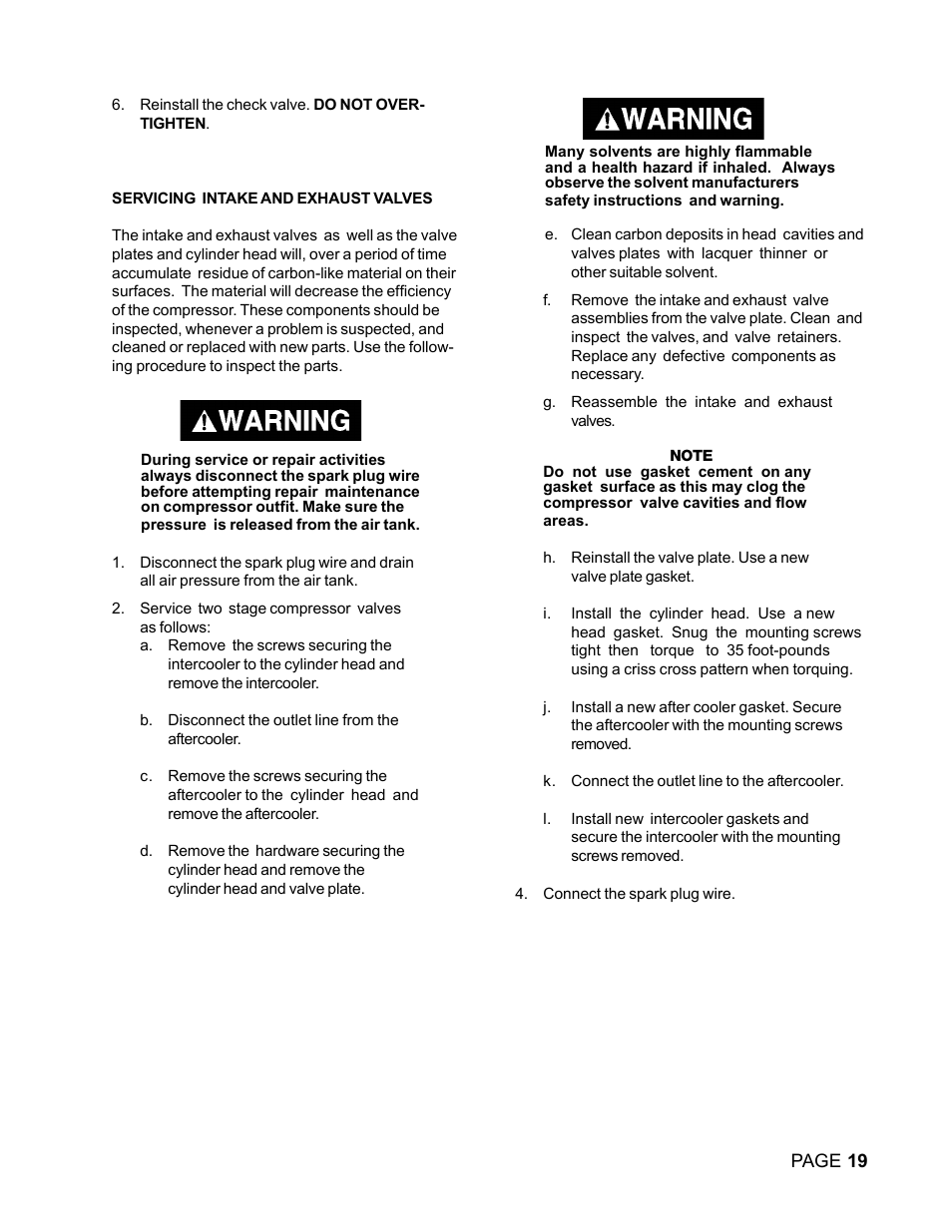 DeVilbiss DACE-7161-2 User Manual | Page 19 / 32
