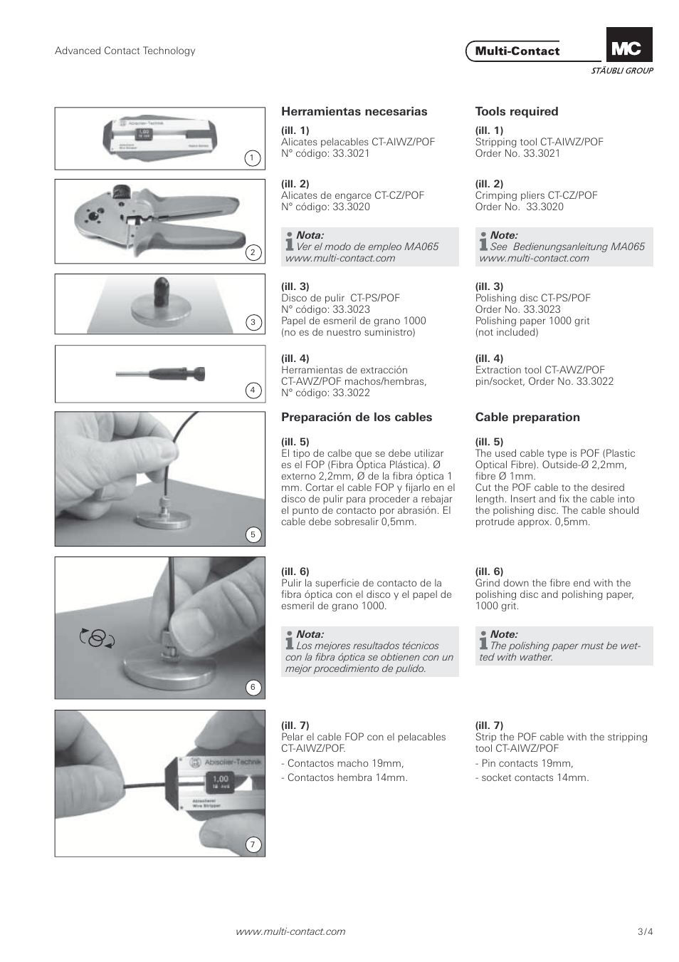 Multi-Contact MA213-03 User Manual | Page 3 / 4