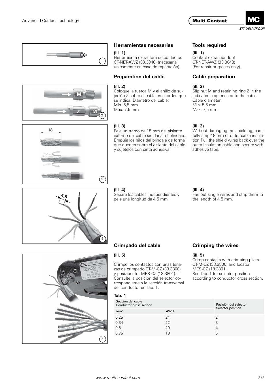 Multi-Contact MA213-04 User Manual | Page 3 / 8