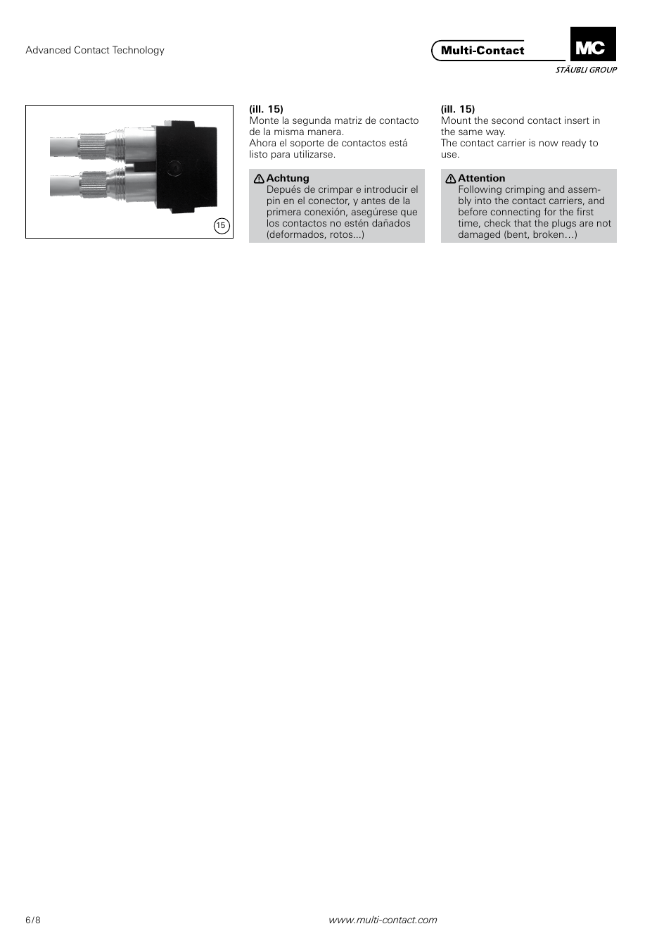Multi-Contact MA213-04 User Manual | Page 6 / 8