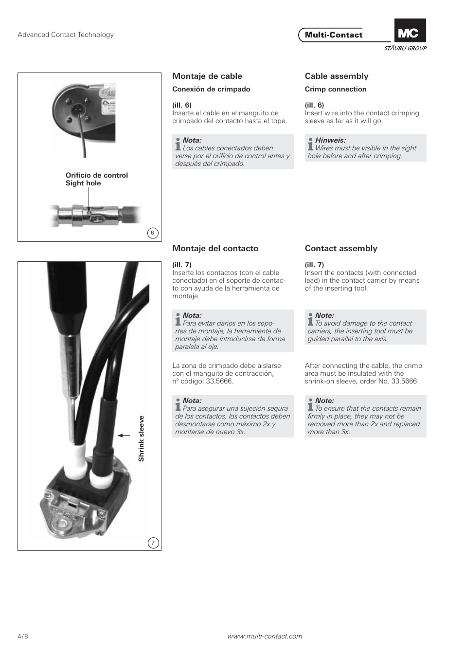 Multi-Contact MA213-05 User Manual | Page 4 / 8
