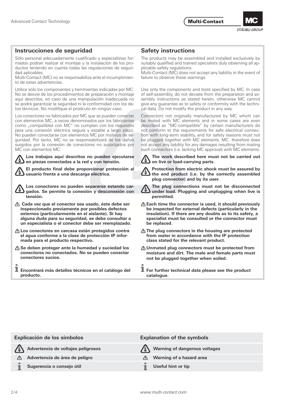 Multi-Contact MA213-06 User Manual | Page 2 / 4