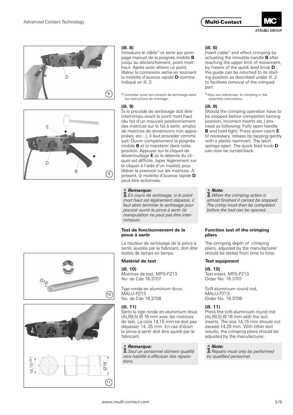 Multi-Contact MA224 User Manual | Page 5 / 8
