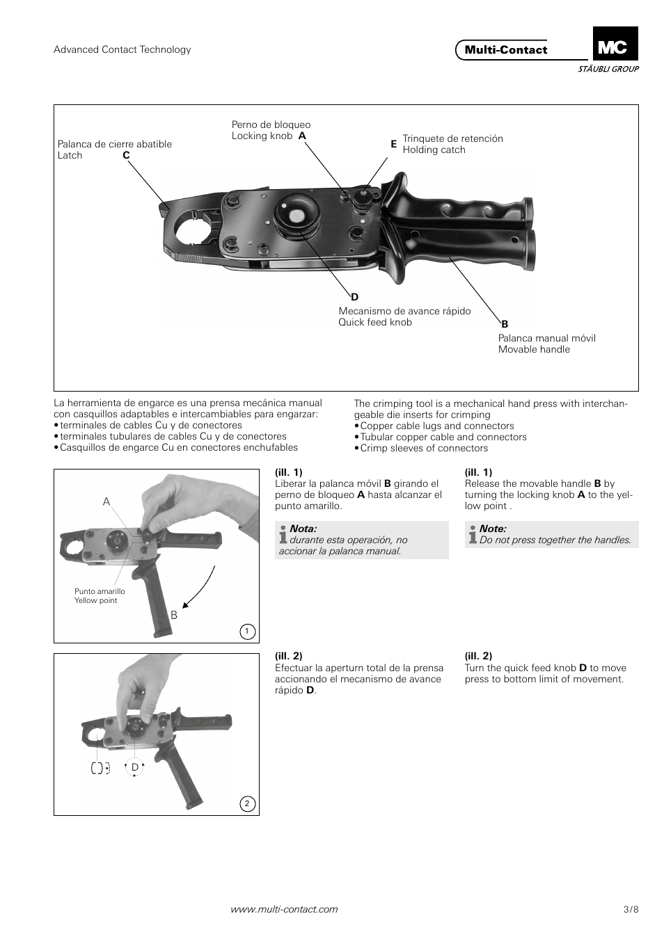 Multi-Contact MA224 User Manual | Page 3 / 8