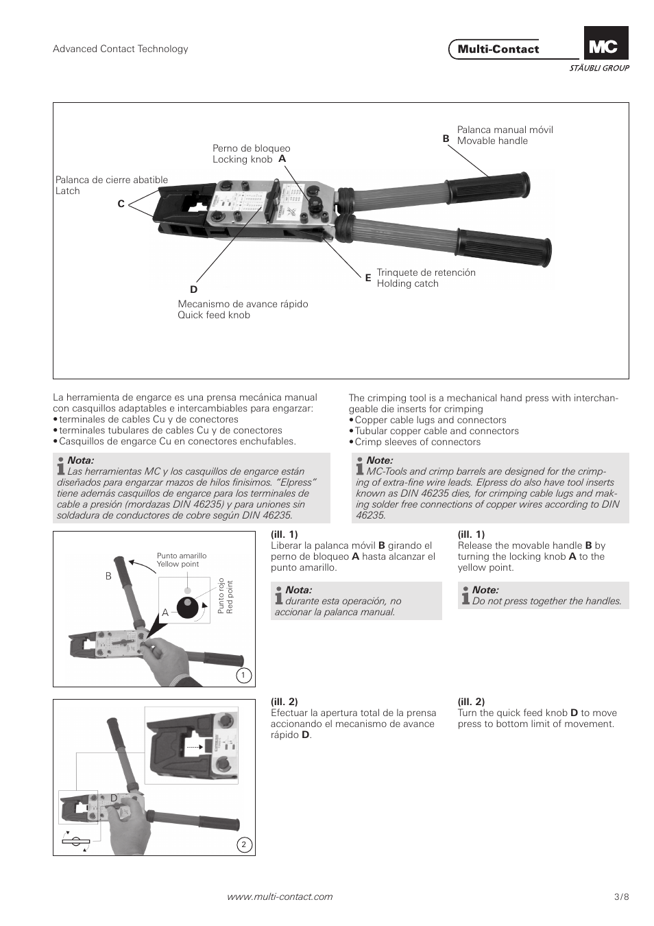 Multi-Contact MA226 User Manual | Page 3 / 8