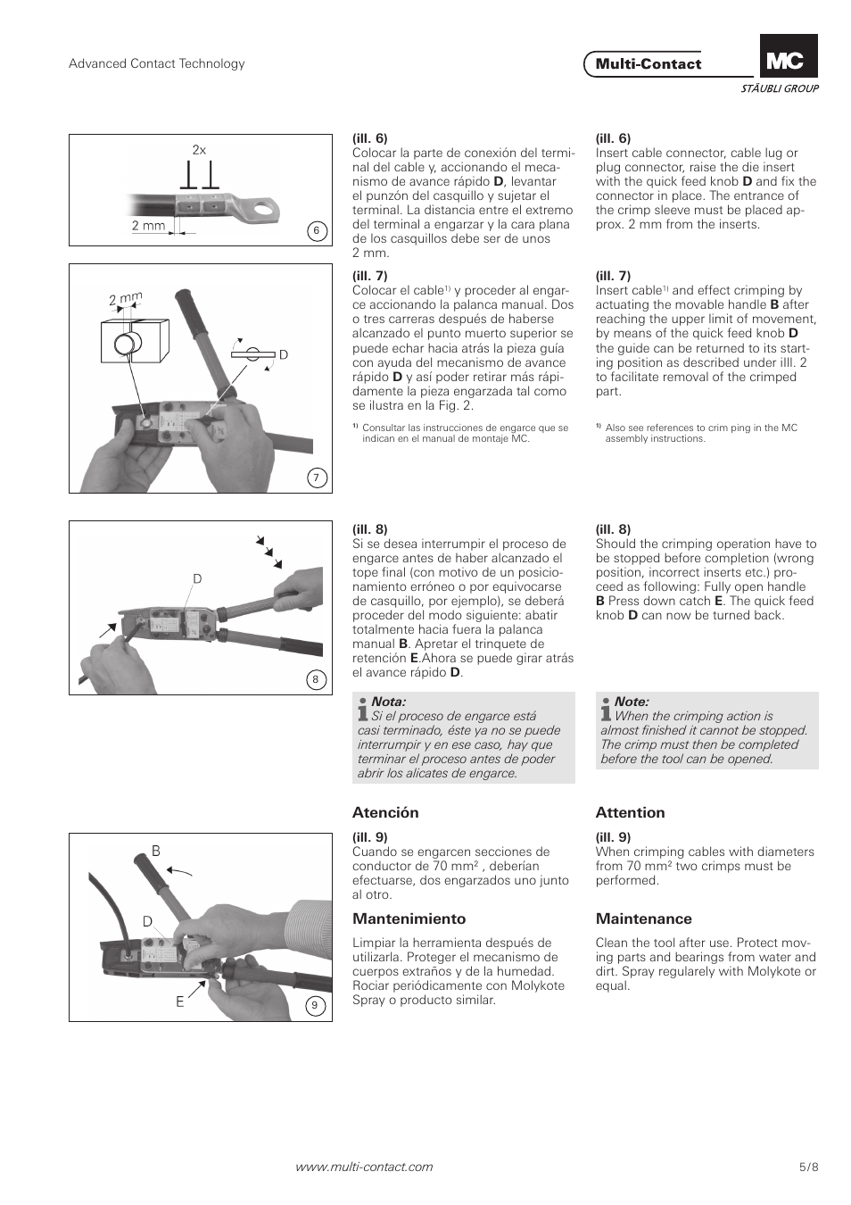 Multi-Contact MA226 User Manual | Page 5 / 8