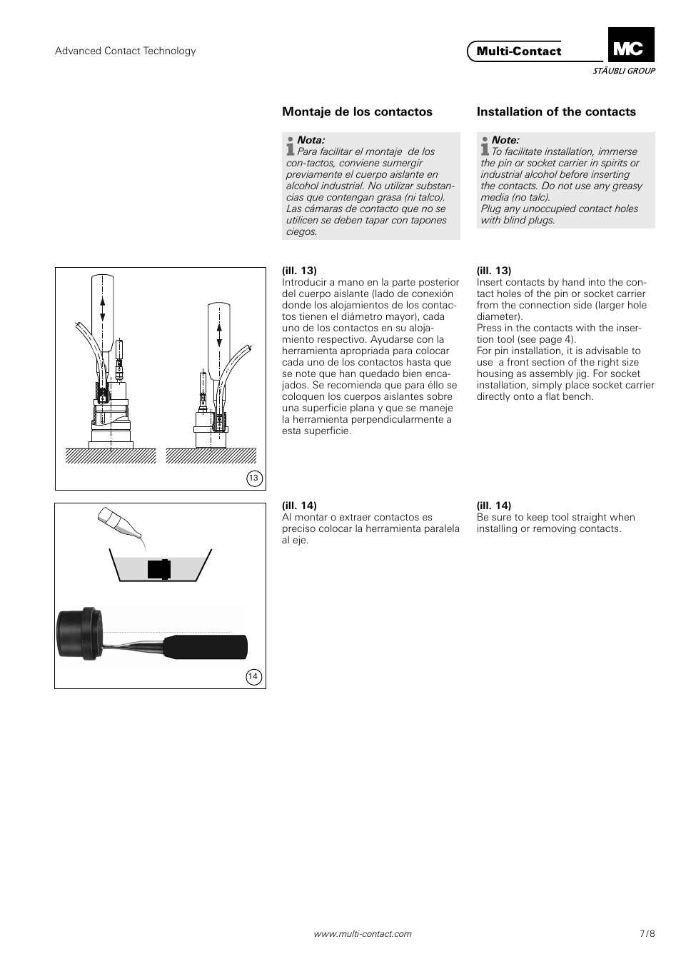 Multi-Contact MA202 User Manual | Page 7 / 8