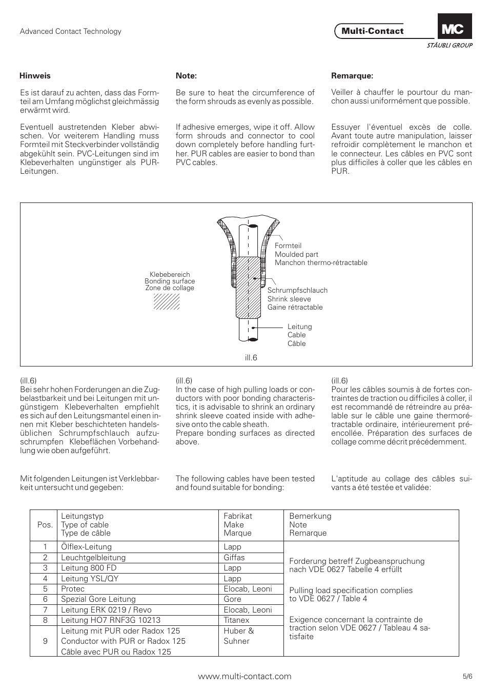 Multi-Contact MA203 User Manual | Page 5 / 6