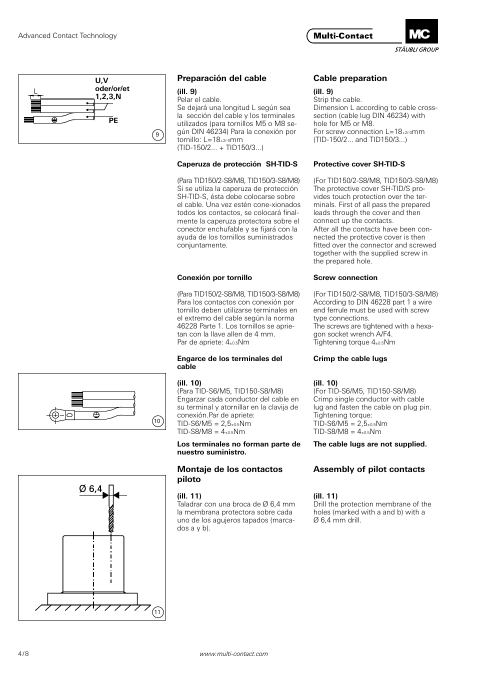 Multi-Contact MA210 User Manual | Page 4 / 8