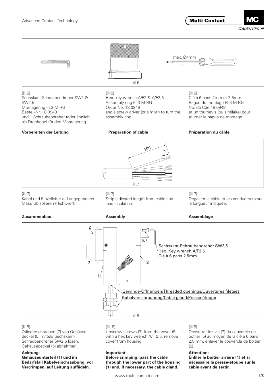 Multi-Contact MA221 User Manual | Page 3 / 8