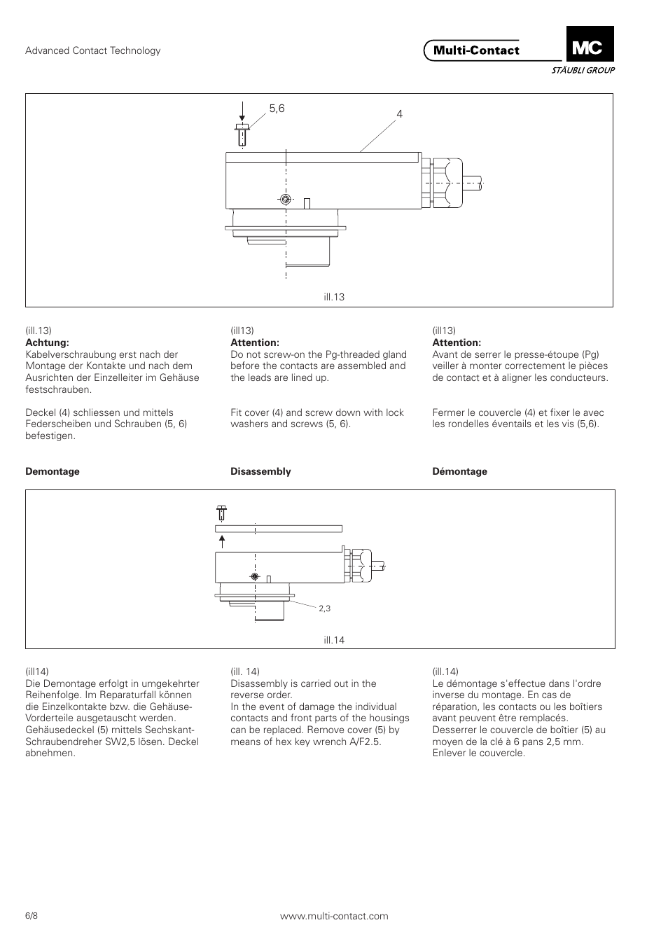 Multi-Contact MA221 User Manual | Page 6 / 8