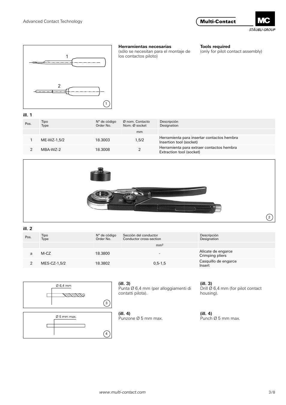 Multi-Contact MA225 User Manual | Page 3 / 8