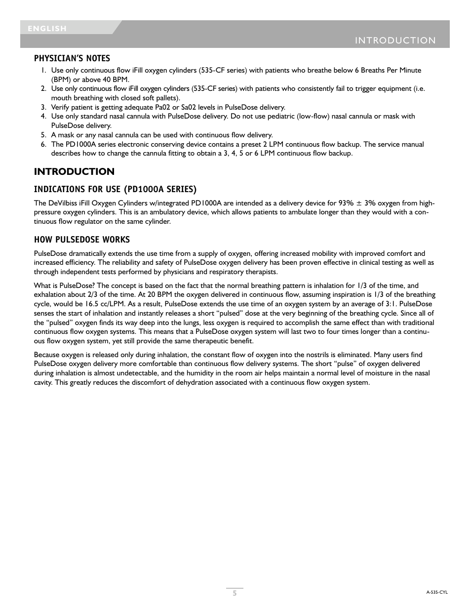 Introduction | DeVilbiss IFILL PD1000A User Manual | Page 5 / 28