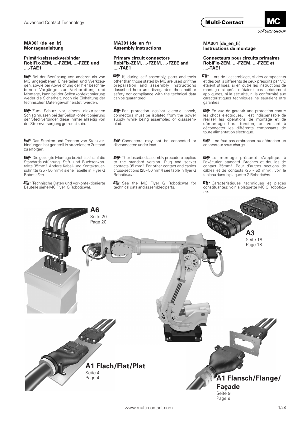 Multi-Contact MA301 User Manual | 28 pages