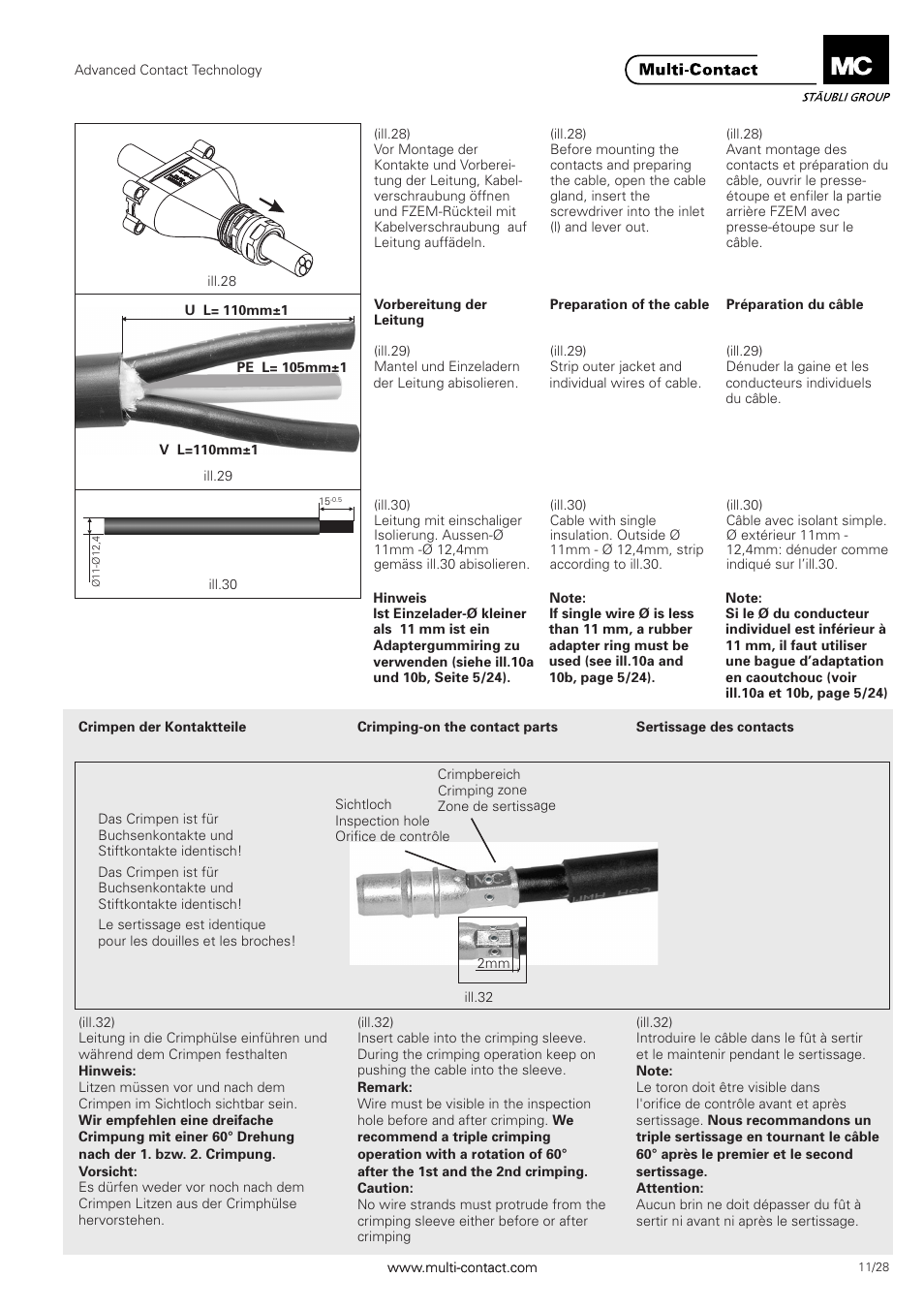 Multi-Contact MA301 User Manual | Page 11 / 28