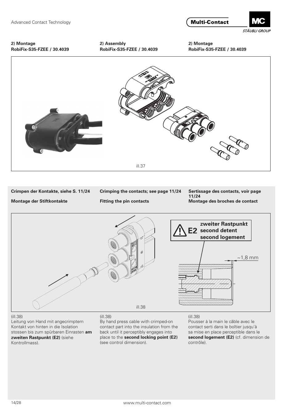 Multi-Contact MA301 User Manual | Page 14 / 28