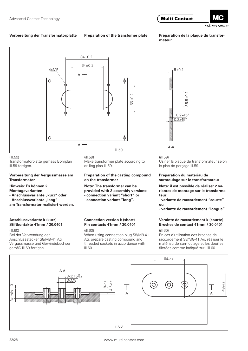 Multi-Contact MA301 User Manual | Page 22 / 28