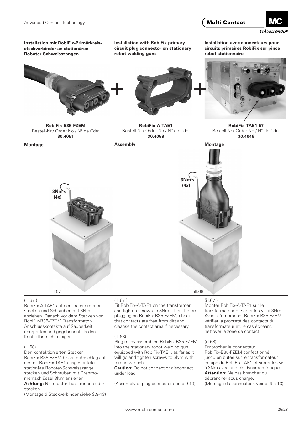 Multi-Contact MA301 User Manual | Page 25 / 28