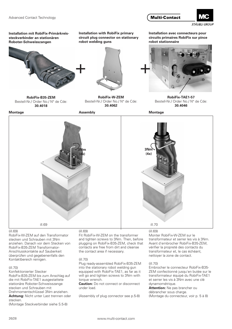 Multi-Contact MA301 User Manual | Page 26 / 28