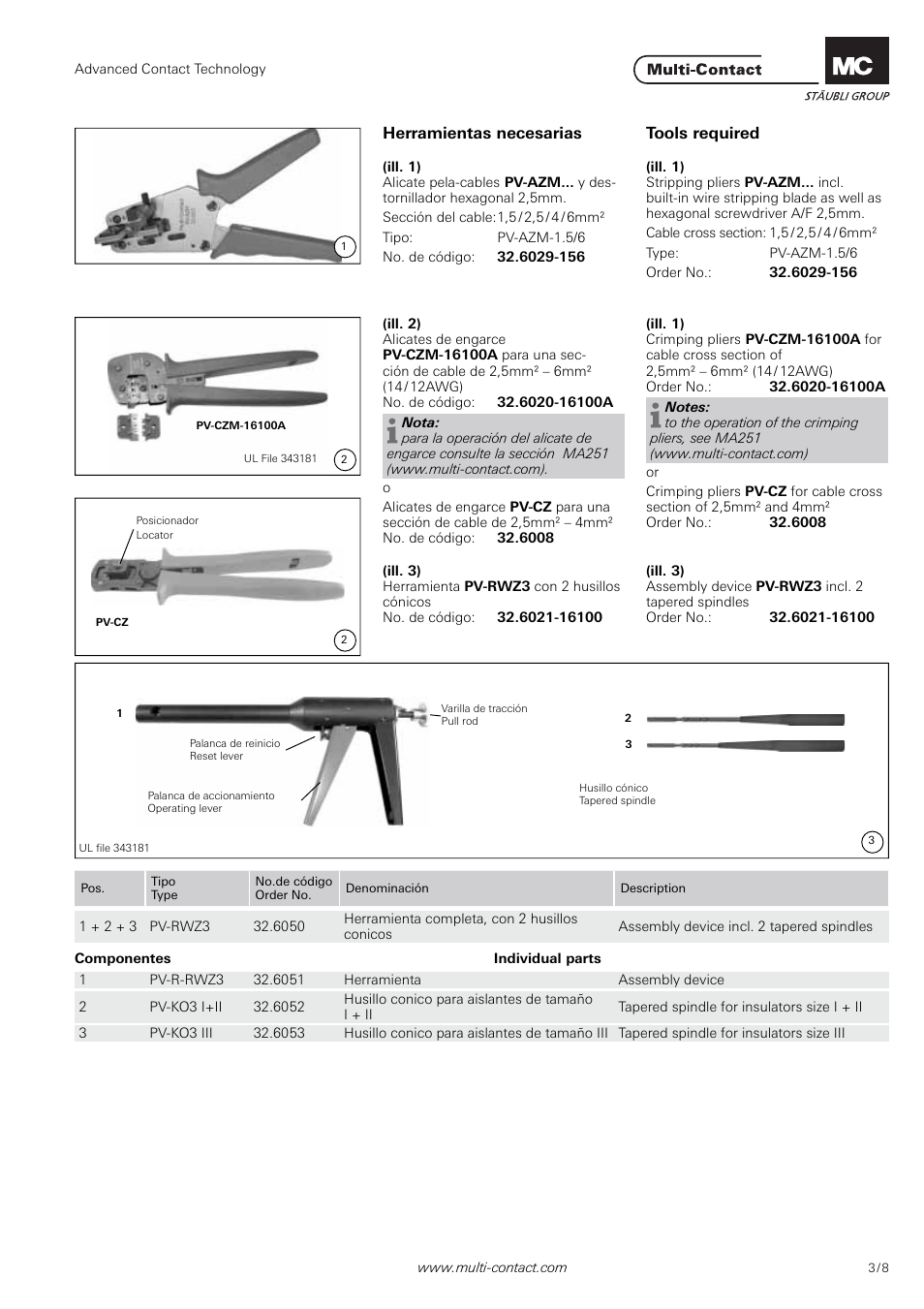 Multi-Contact MA207 User Manual | Page 3 / 8