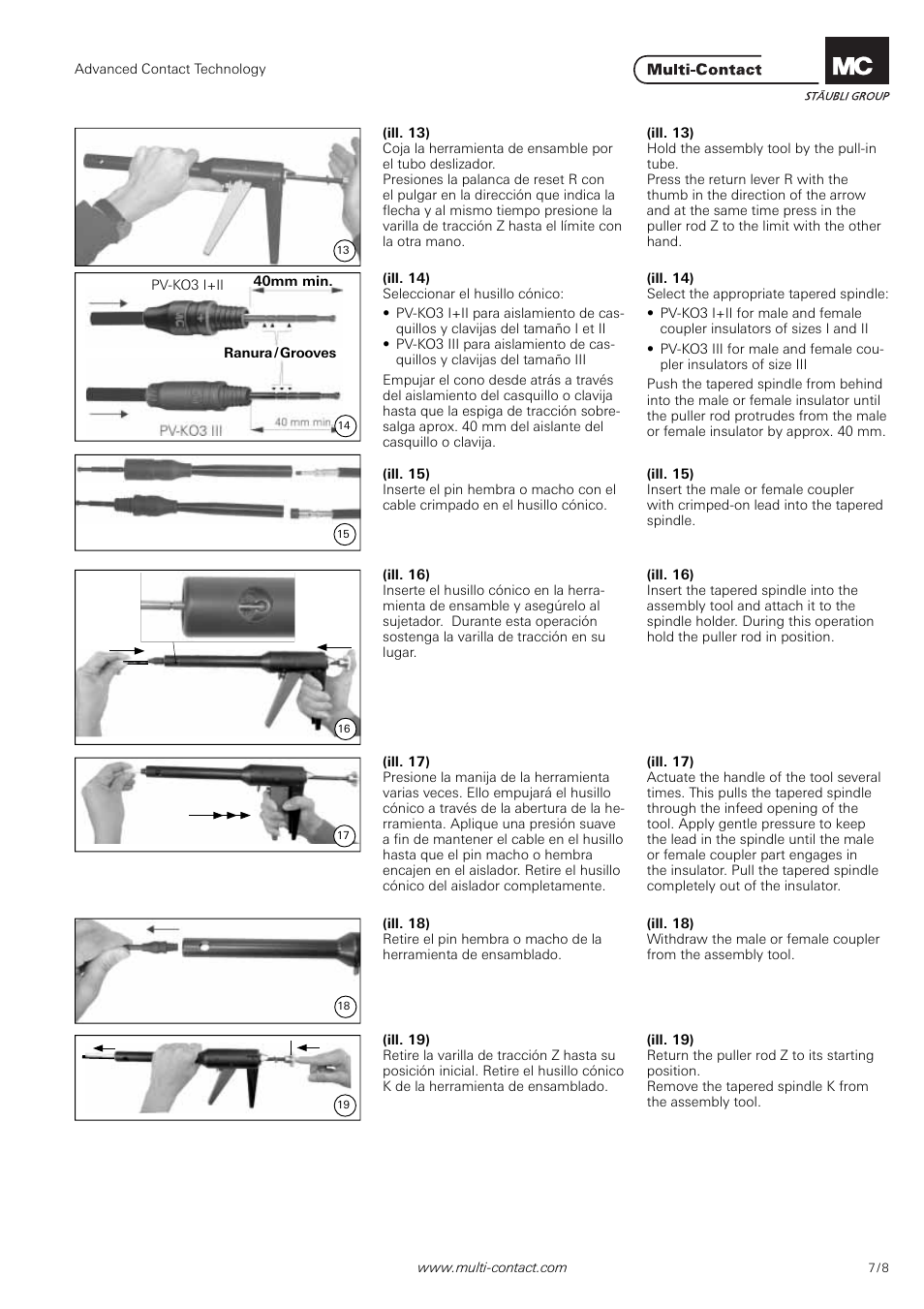 Multi-Contact MA207 User Manual | Page 7 / 8
