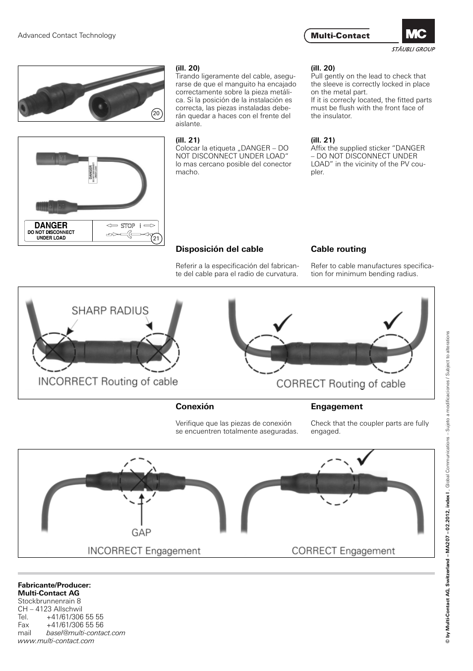Multi-Contact MA207 User Manual | Page 8 / 8