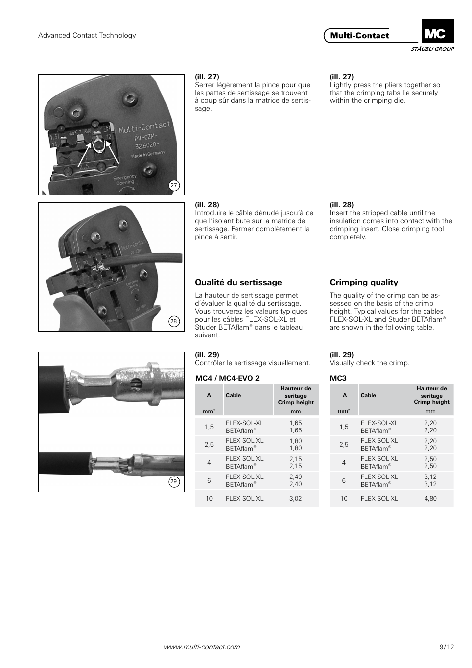 Multi-Contact MA251 User Manual | Page 9 / 12