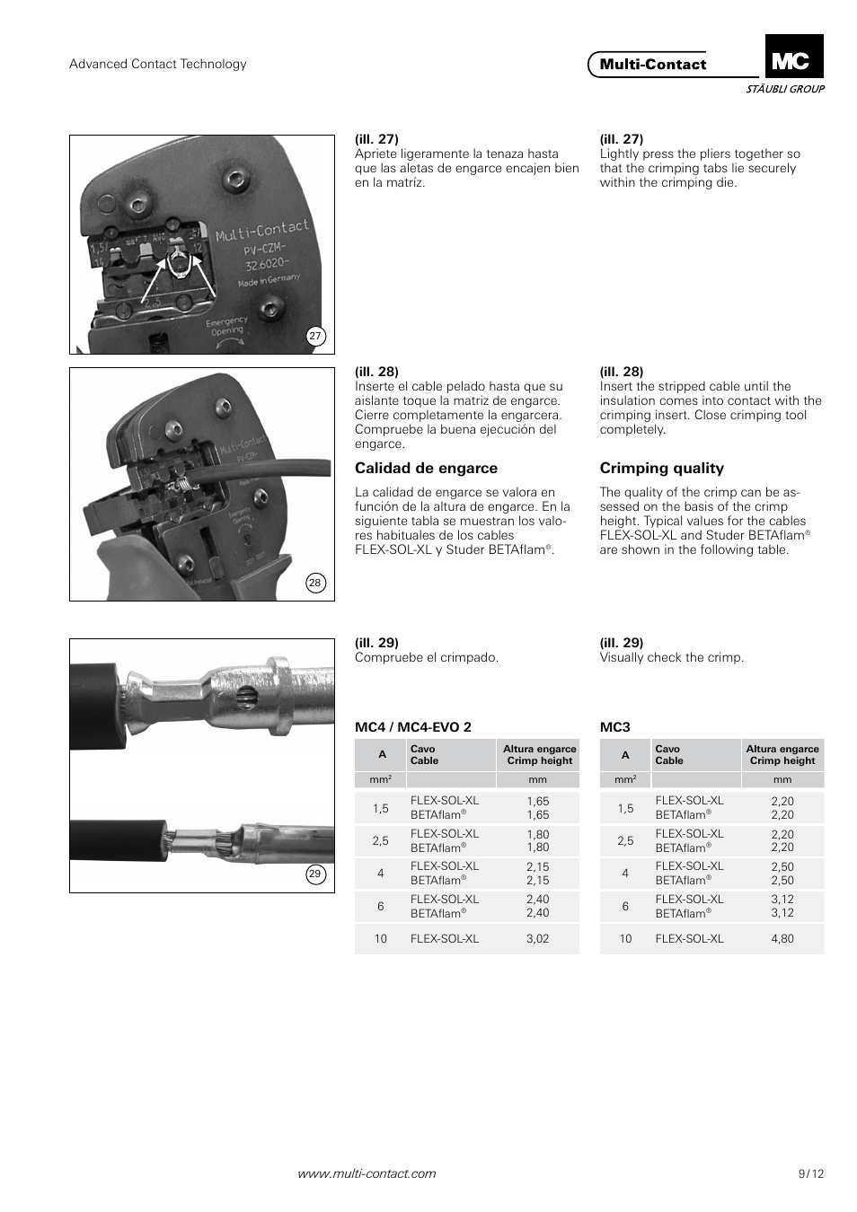 Multi-Contact MA251 User Manual | Page 9 / 12