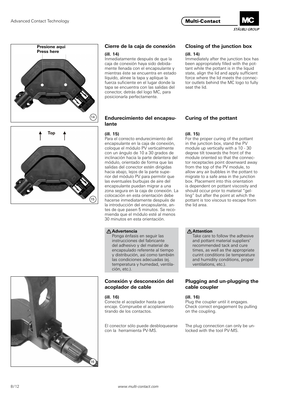 Multi-Contact MA255 User Manual | Page 8 / 12