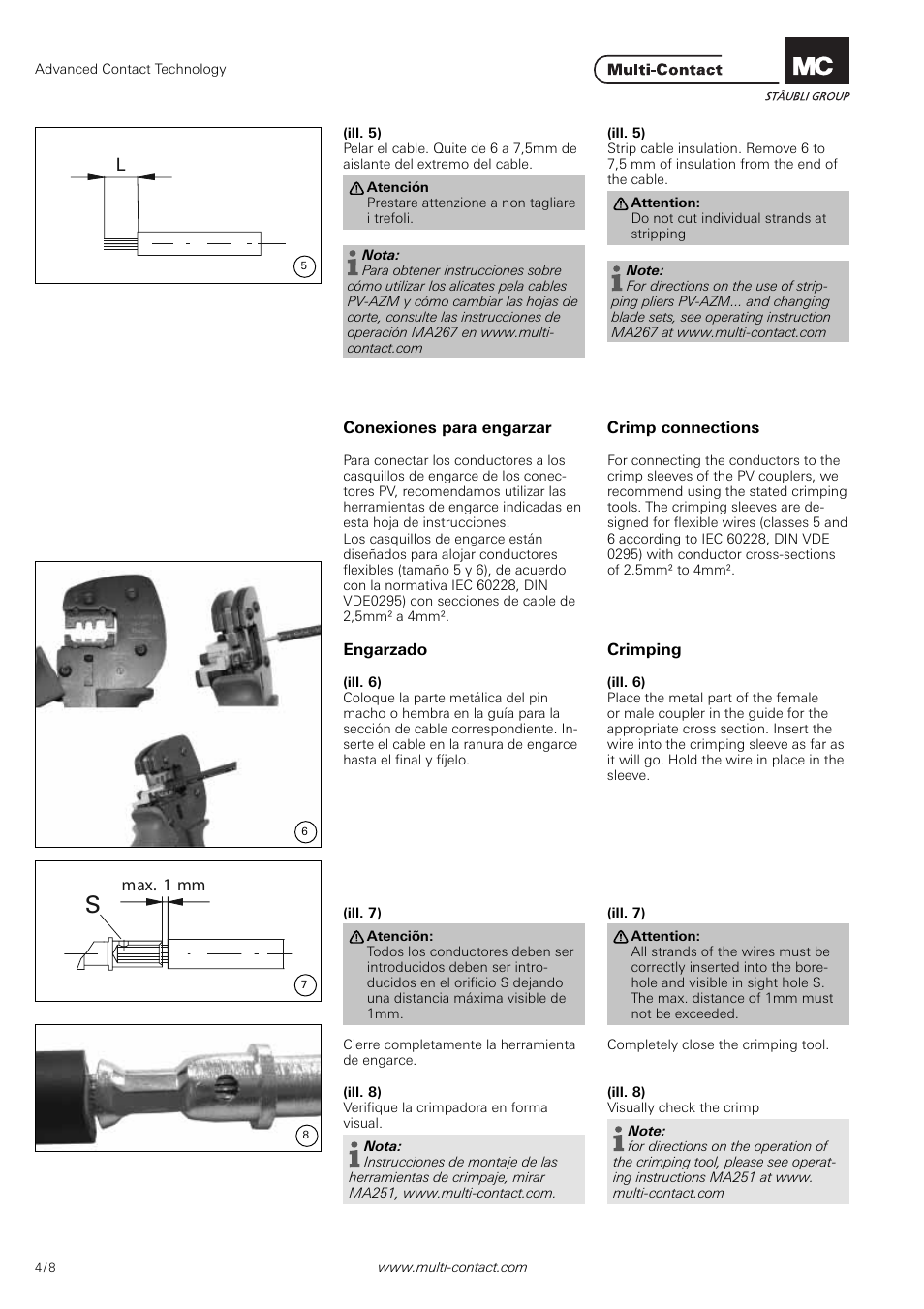 Multi-Contact MA259 User Manual | Page 4 / 8