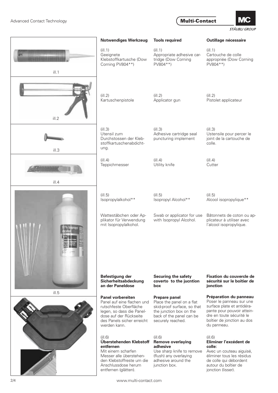 Multi-Contact MA261 User Manual | Page 2 / 4