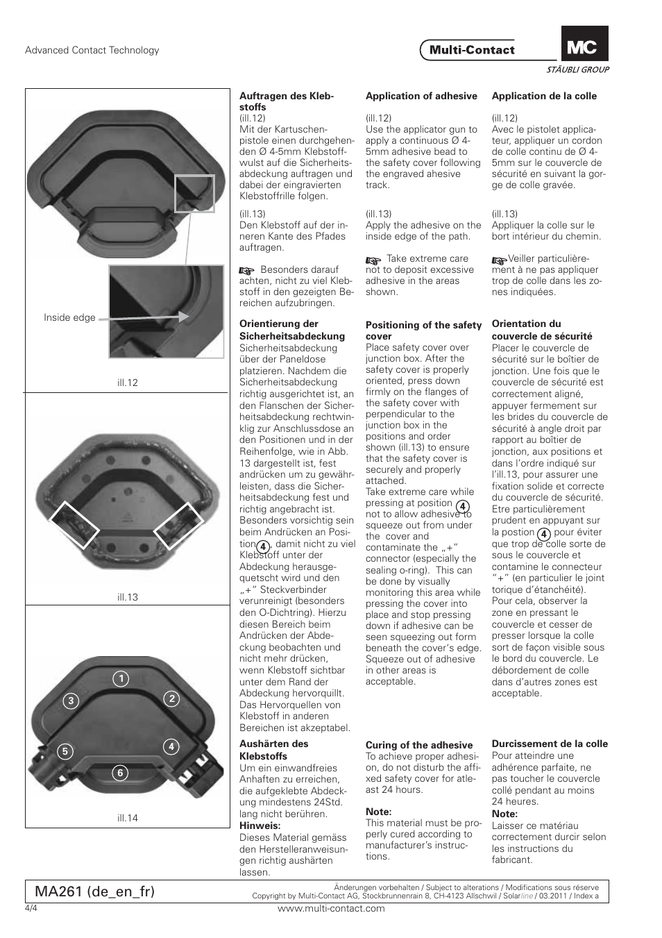 Ma261 (de_en_fr) | Multi-Contact MA261 User Manual | Page 4 / 4