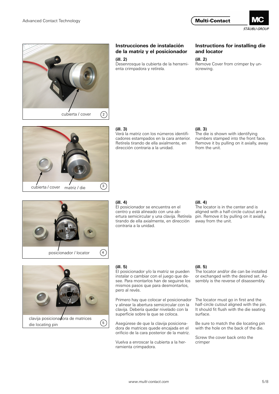 Multi-Contact MA283 User Manual | Page 5 / 8