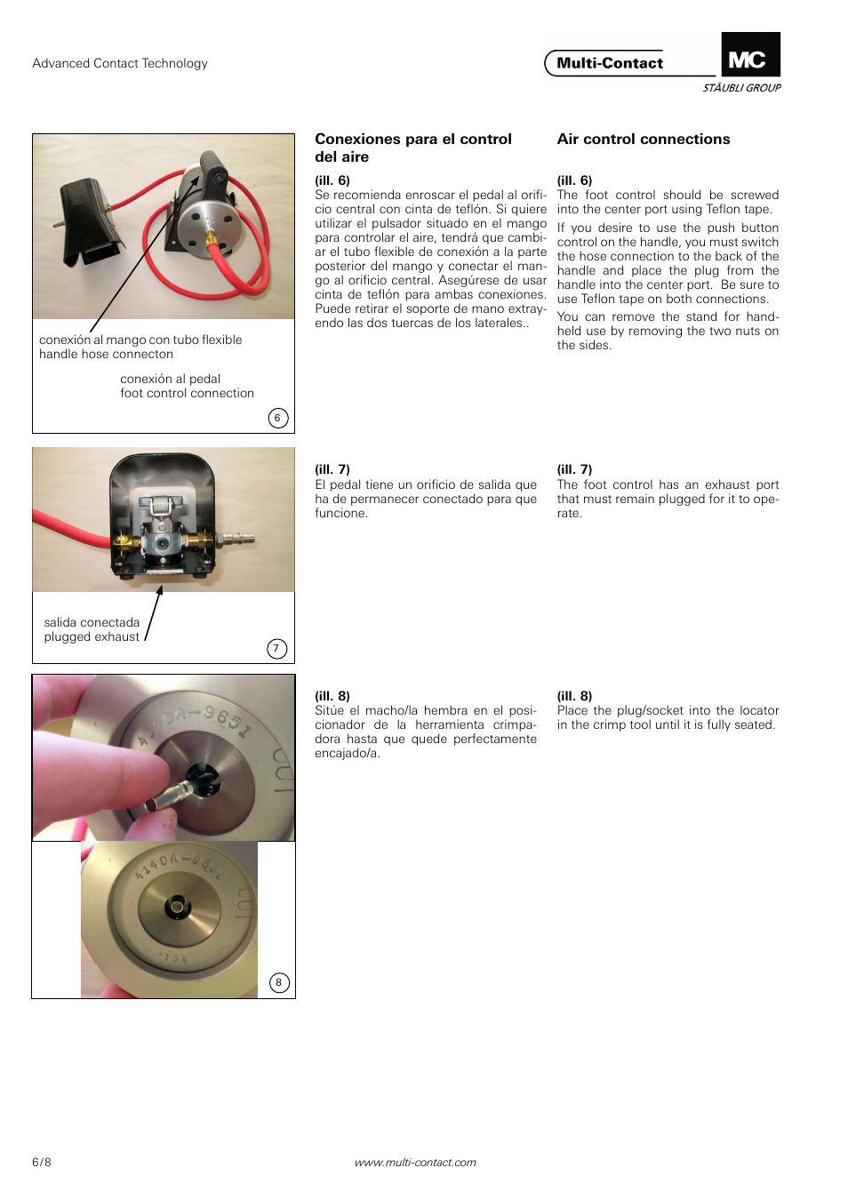 Multi-Contact MA283 User Manual | Page 6 / 8