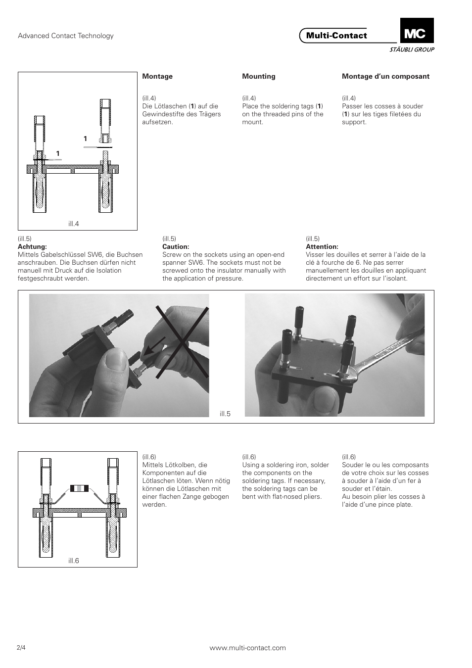 Multi-Contact MA551 User Manual | Page 2 / 4