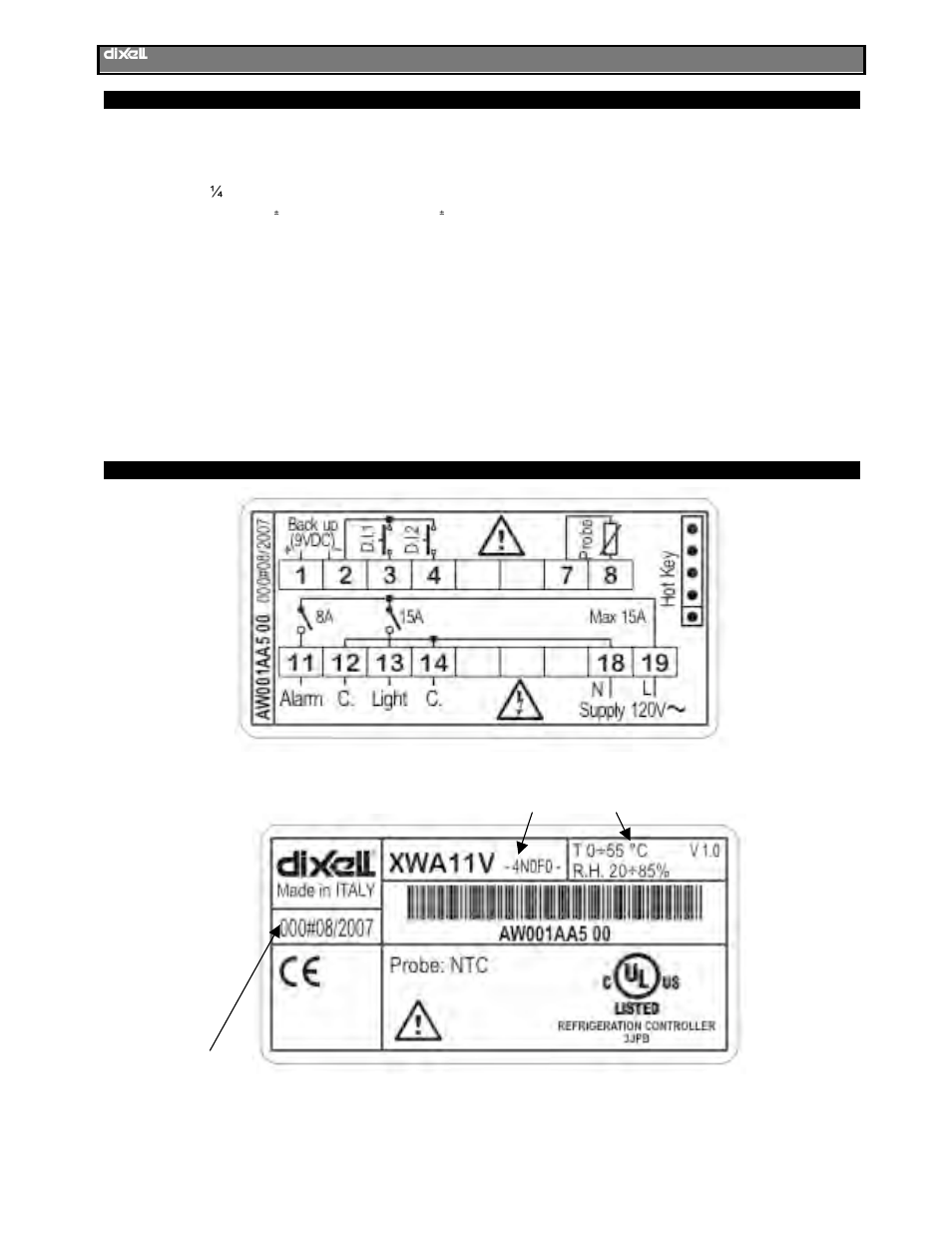 Dixi XWA11V User Manual | Page 6 / 8