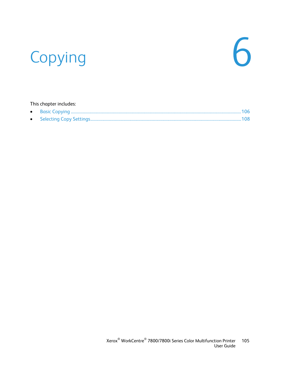 Copying | Xerox WorkCentre 7835ii User Manual | Page 105 / 336