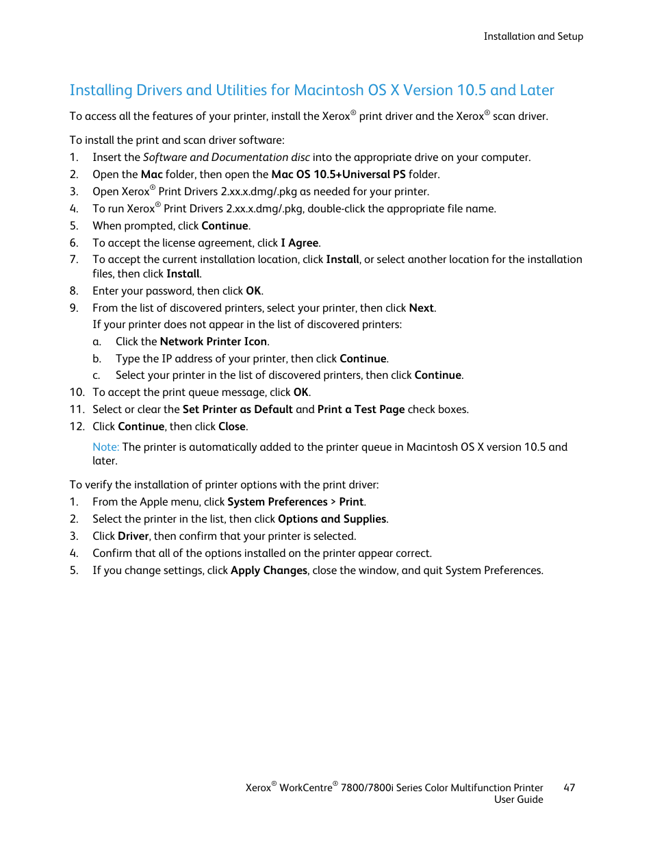 Xerox WorkCentre 7835ii User Manual | Page 47 / 336