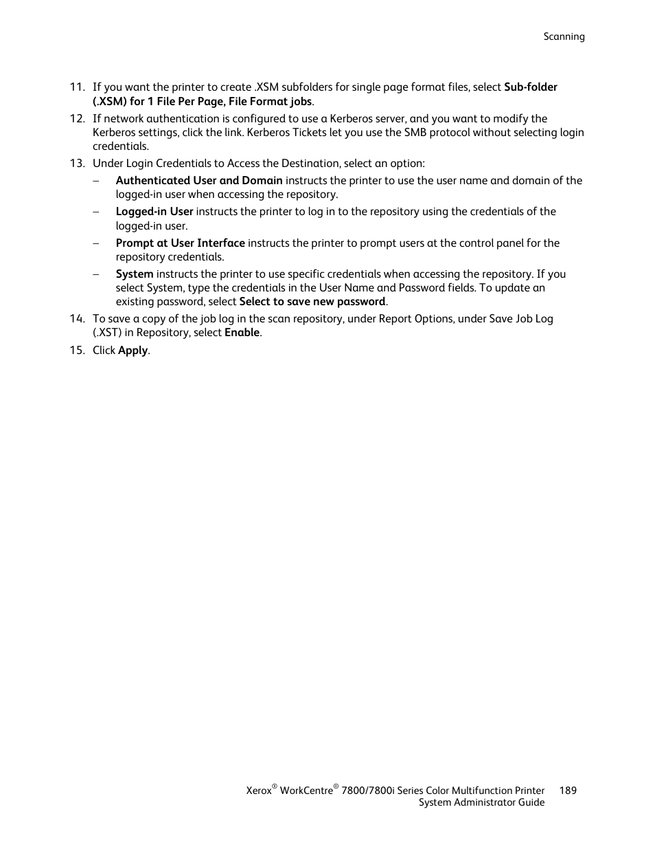 Xerox WorkCentre 7835ii User Manual | Page 189 / 284