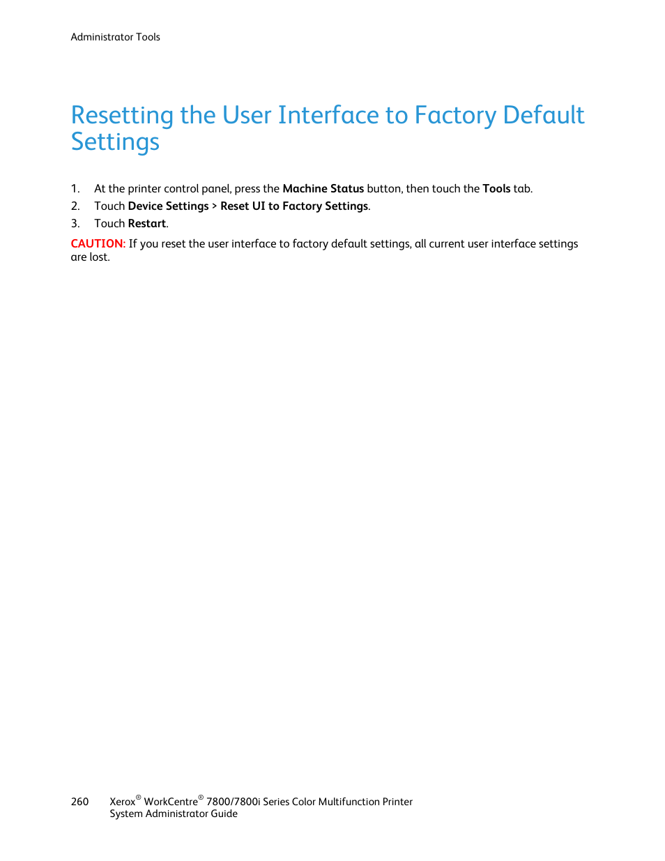 Xerox WorkCentre 7835ii User Manual | Page 260 / 284