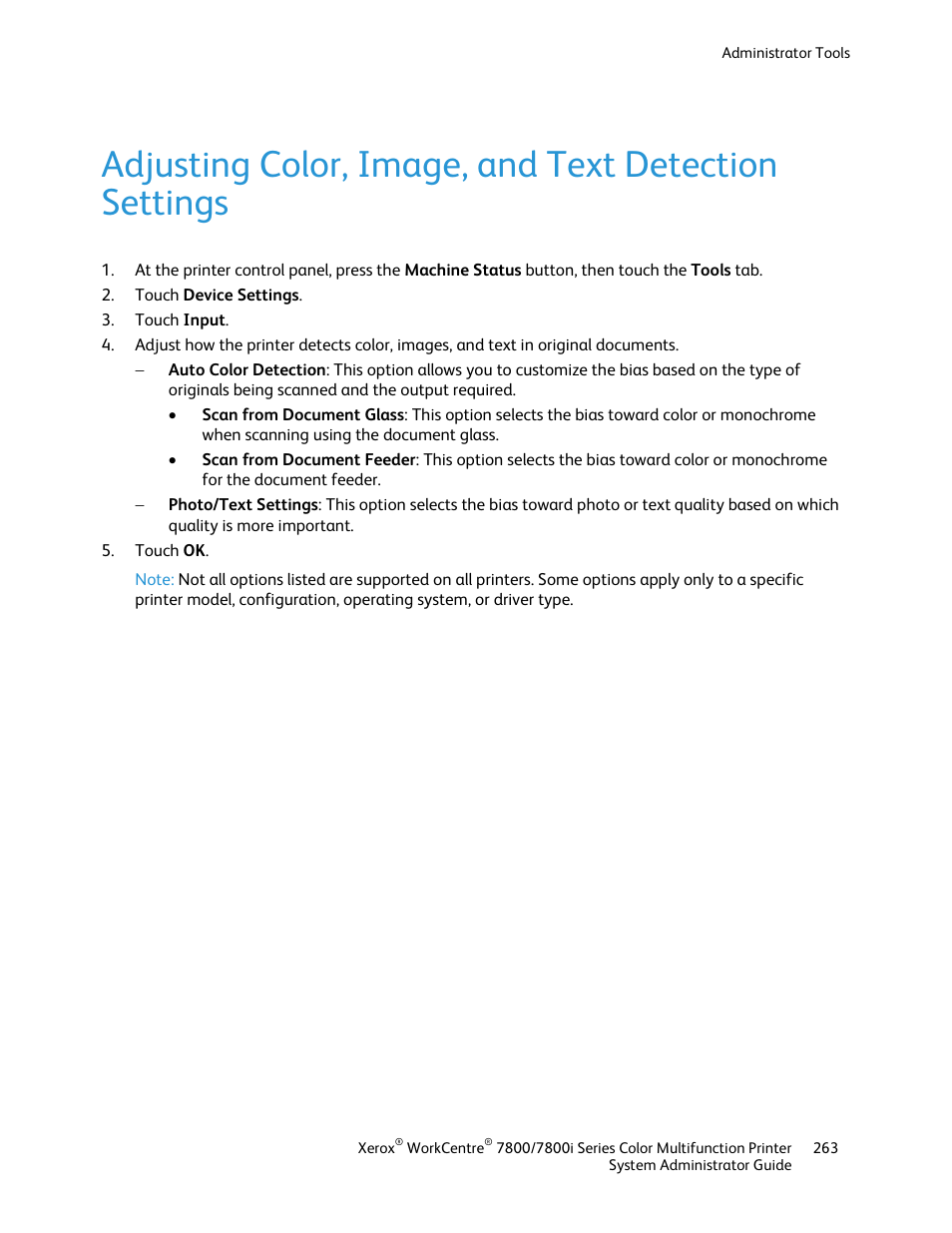 Xerox WorkCentre 7835ii User Manual | Page 263 / 284