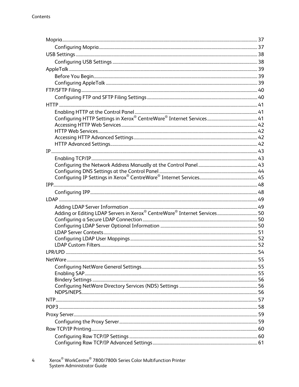 Xerox WorkCentre 7835ii User Manual | Page 4 / 284