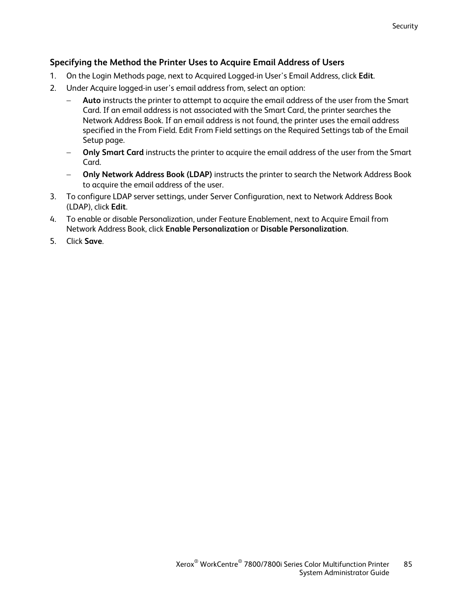 Xerox WorkCentre 7835ii User Manual | Page 85 / 284