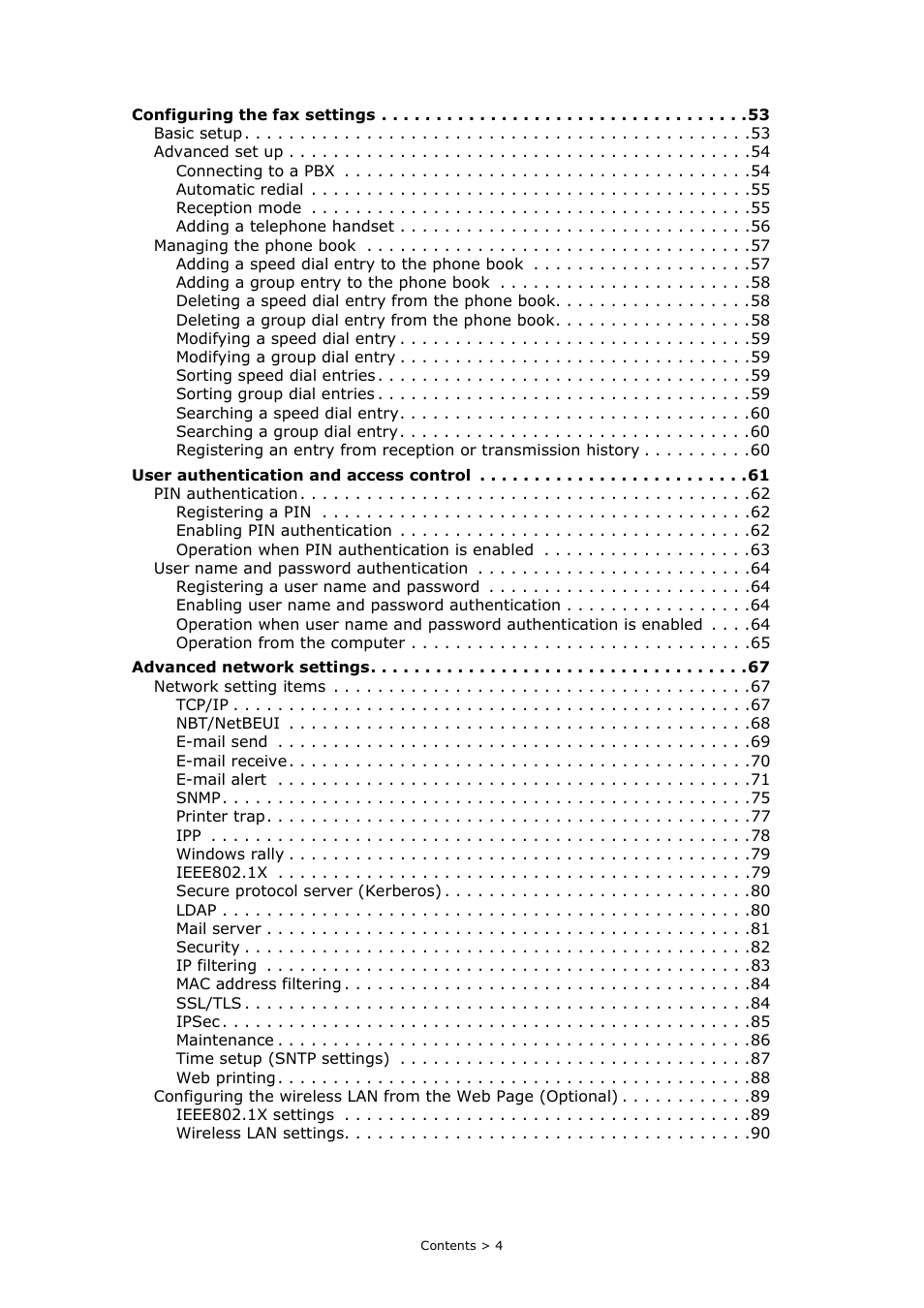 Oki MC363dn User Manual | Page 4 / 112