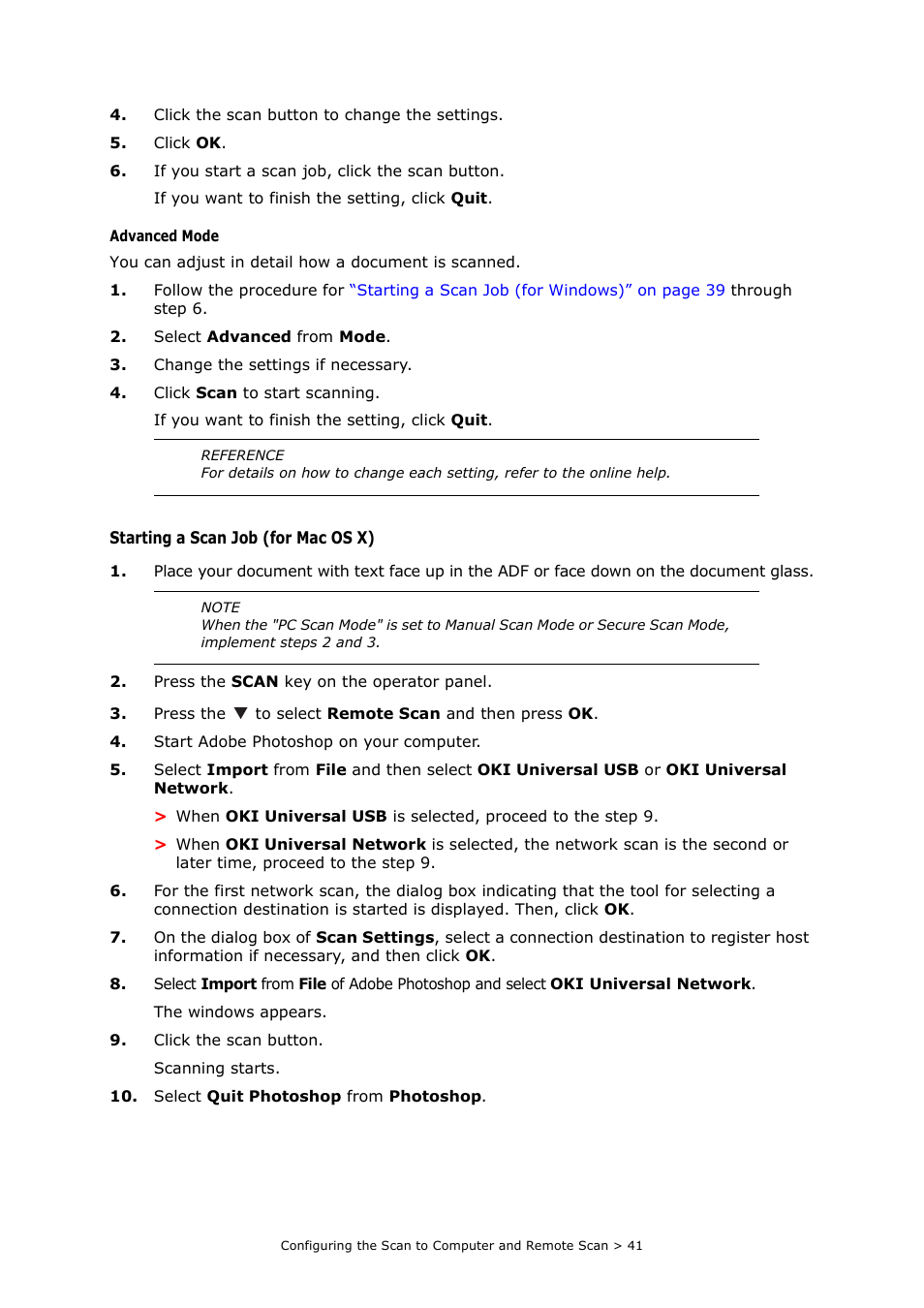 Oki MC363dn User Manual | Page 41 / 112