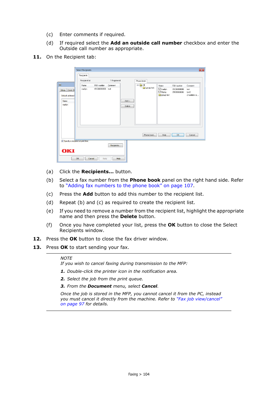 Oki MC363dn User Manual | Page 104 / 146
