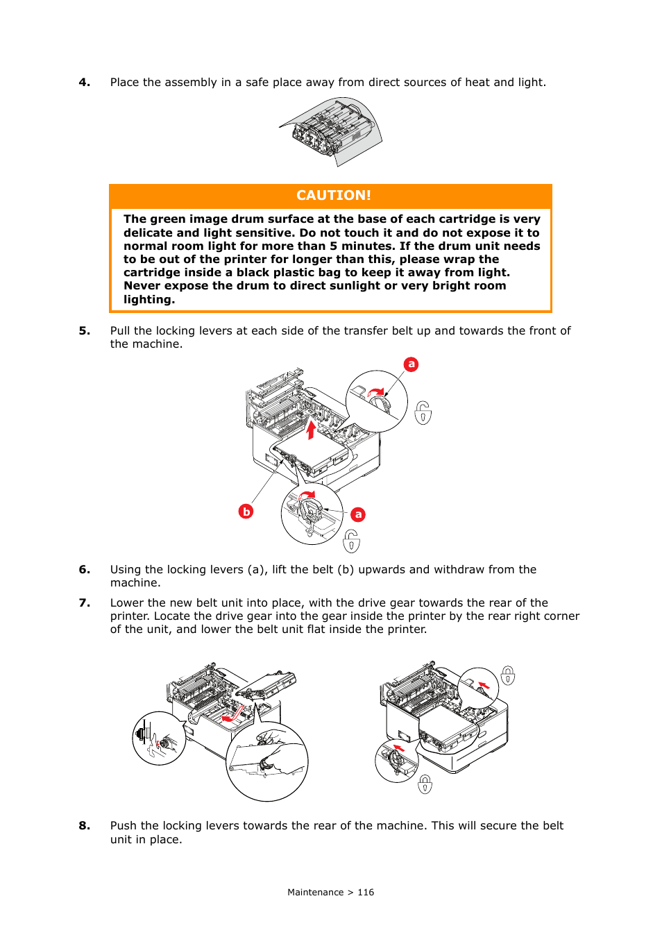 Caution | Oki MC363dn User Manual | Page 116 / 146